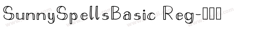 SunnySpellsBasic Reg字体转换